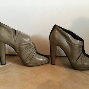 Pierre Hardy | Leather and Velvet Heeled Booties